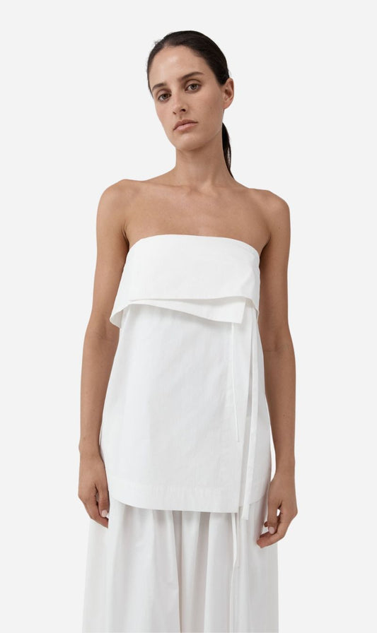 St Agni | Strapless Wrap Top - Off White