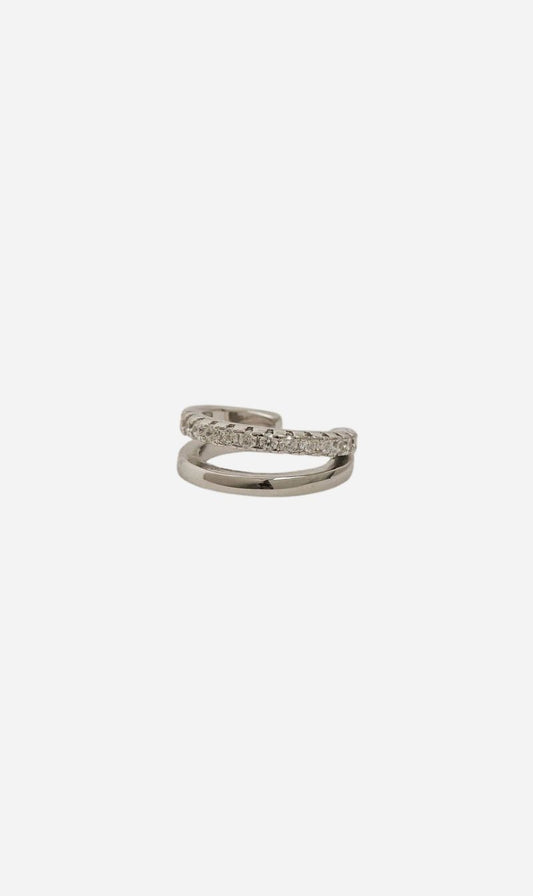 State Of Mind | Nova Ear Cuff - White Gold
