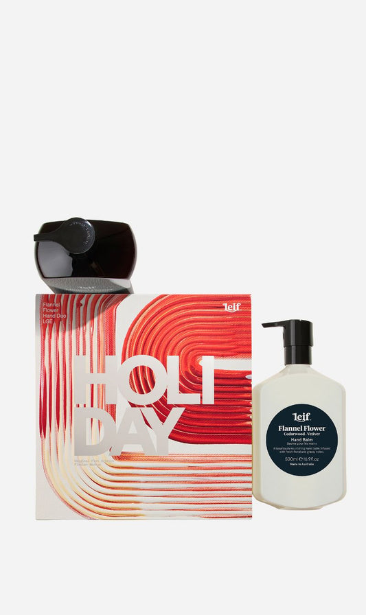 Leif | Limited Edition Holiday - Flannel Flower Hand Duo Large