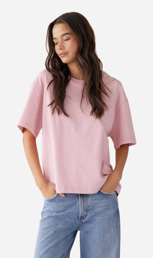 Dear Dylan | Dylan Oversized Tee - Washed Bubblegum