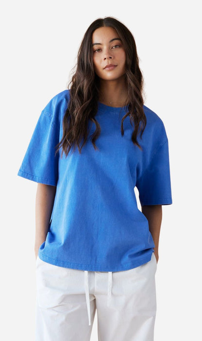 Dear Dylan | Dylan Oversized Tee - Washed Cobalt