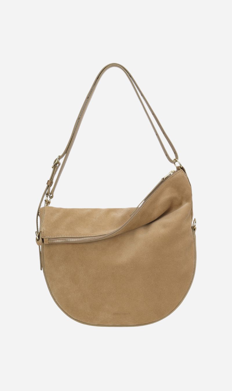 Deadly Ponies | Leopard Hobo - Oat Suede