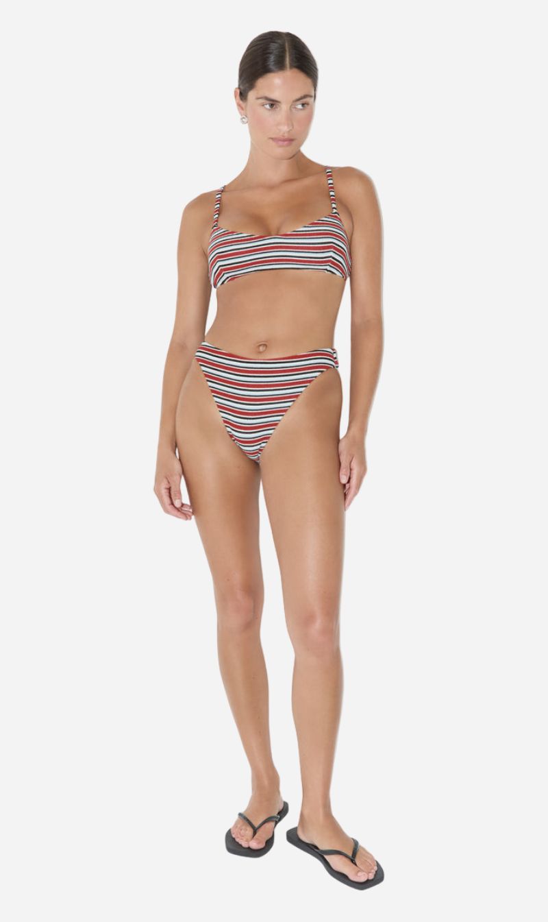 Zulu & Zephyr | Towelling High Cut Brief - Bold Stripe