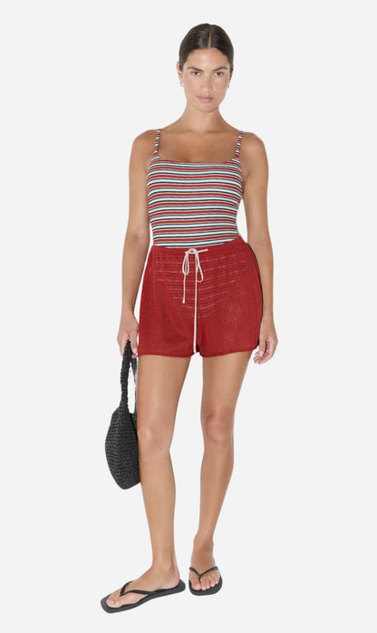 Zulu & Zephyr | Knit Short - Red