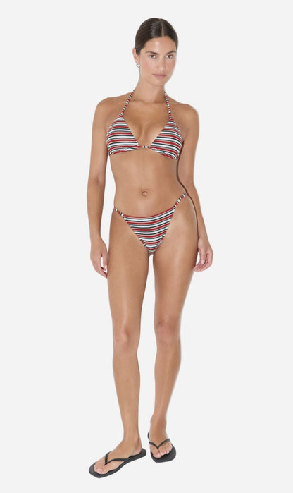 Zulu & Zephyr | Towelling Tie Triangle Top - Bold Stripe