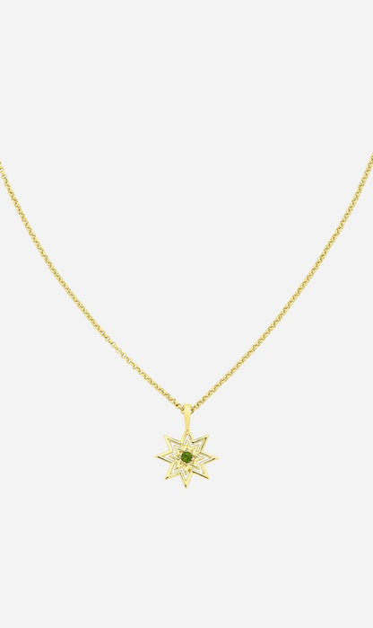 Zoe & Morgan | Nora Necklace - Gold With Chrome Diopside