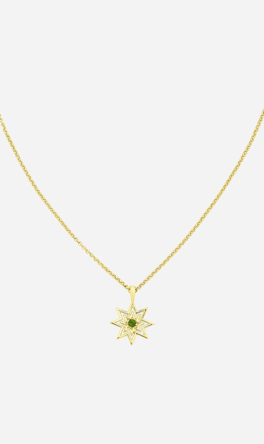 Zoe & Morgan | Nora Necklace - Gold With Chrome Diopside