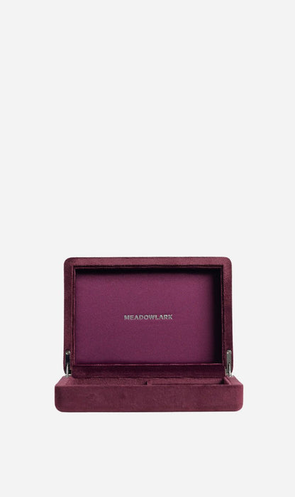 Meadowlark | Velvet Jewellery Box Small - Merlot