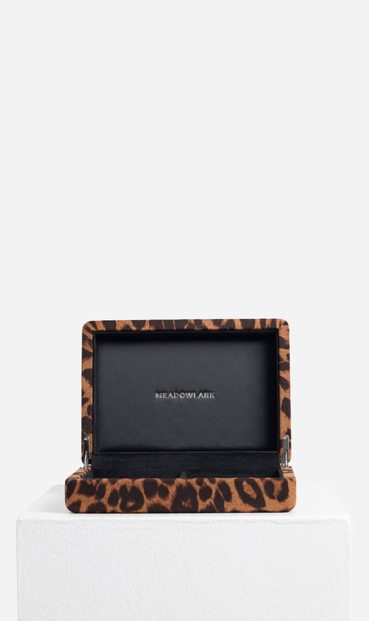 Meadowlark | Velvet Jewellery Box Small - Leopard