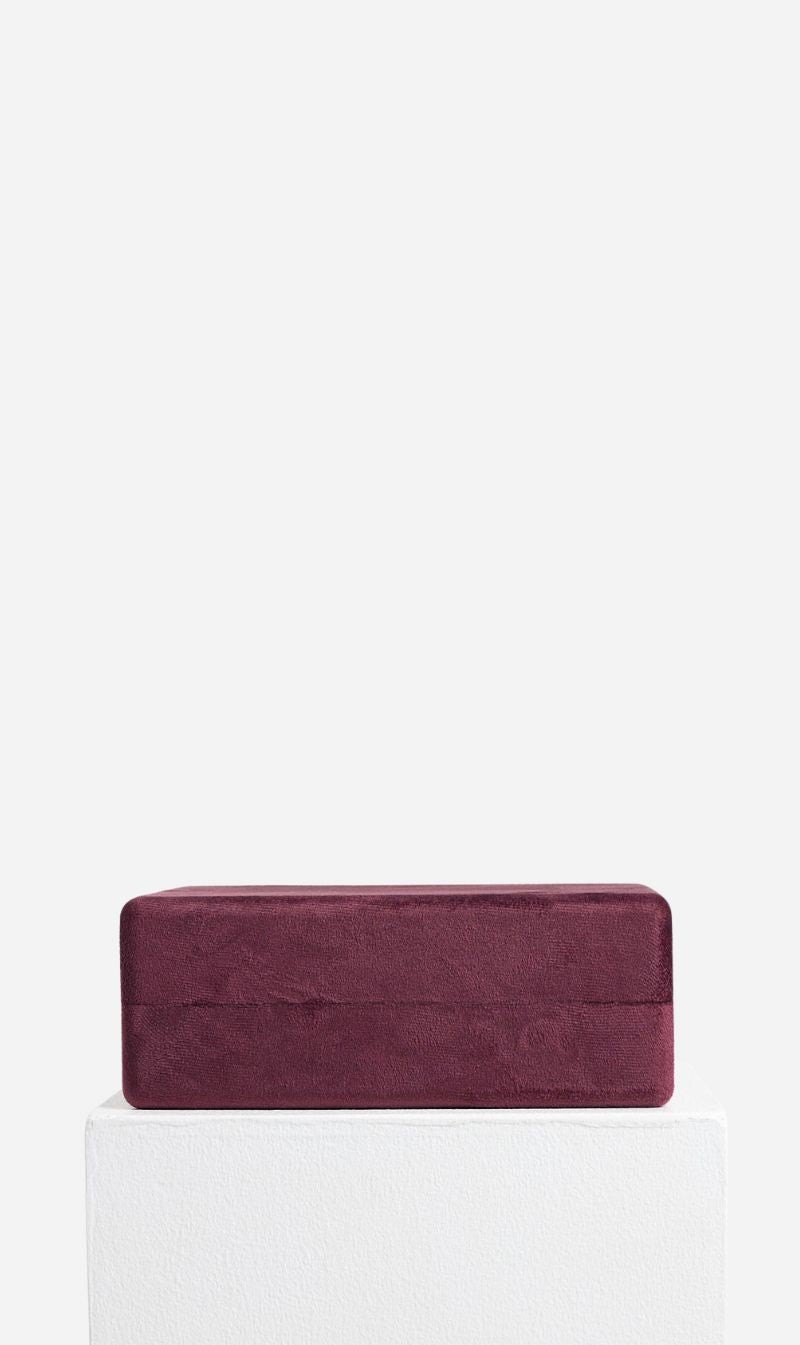 Meadowlark | Velvet Jewellery Box Large - Merlot