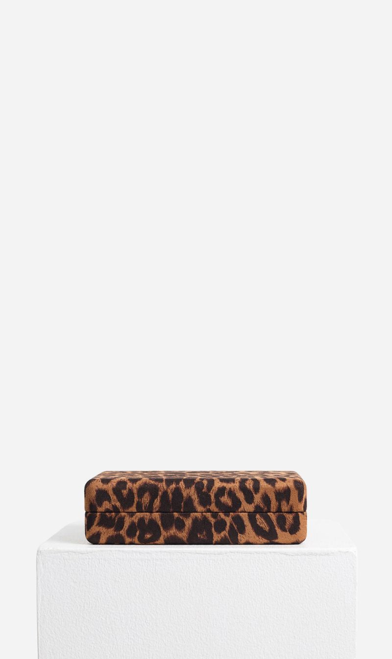 Meadowlark | Velvet Jewellery Box Small - Leopard