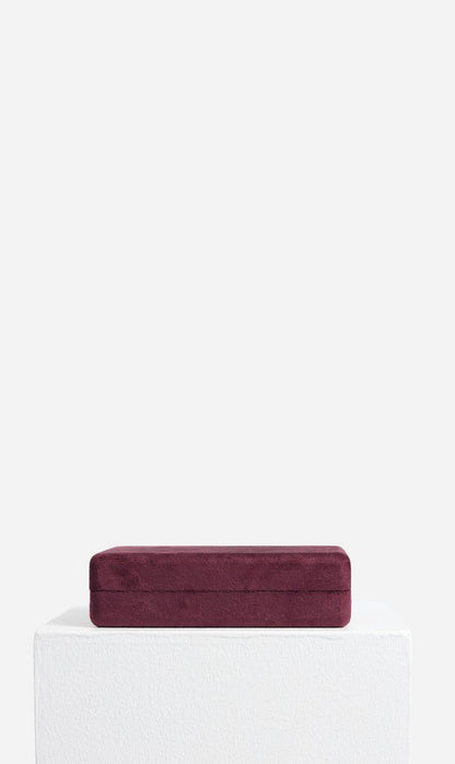Meadowlark | Velvet Jewellery Box Small - Merlot