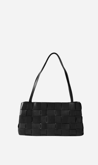 St Agni | Slim Woven Tote - Black