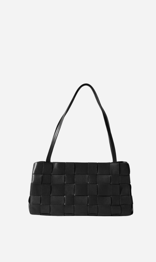 St Agni | Slim Woven Tote - Black