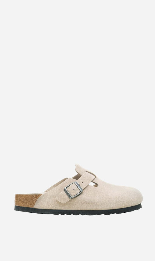 Birkenstock | Boston SFB Suede Regular - Oyster