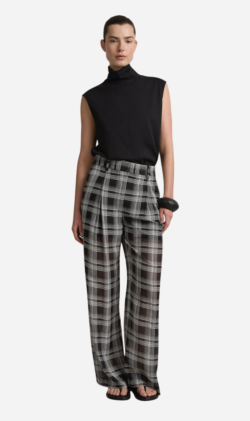 A. Emery | Goddard Sheer Pant - Black Check