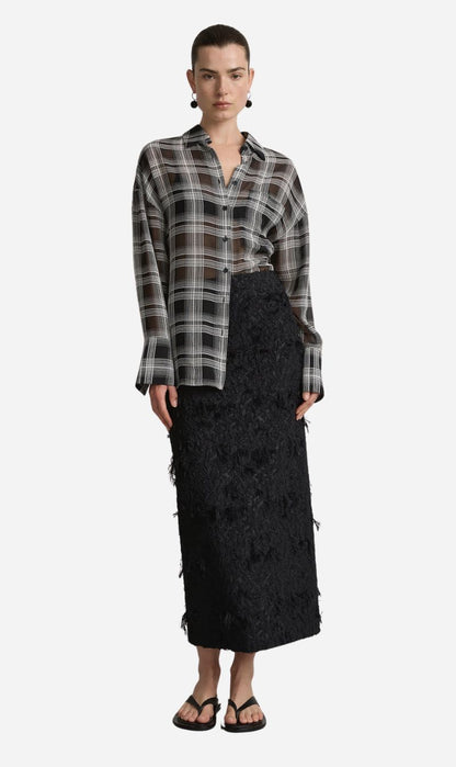 A. Emery | Joyse Sheer Shirt - Black Check
