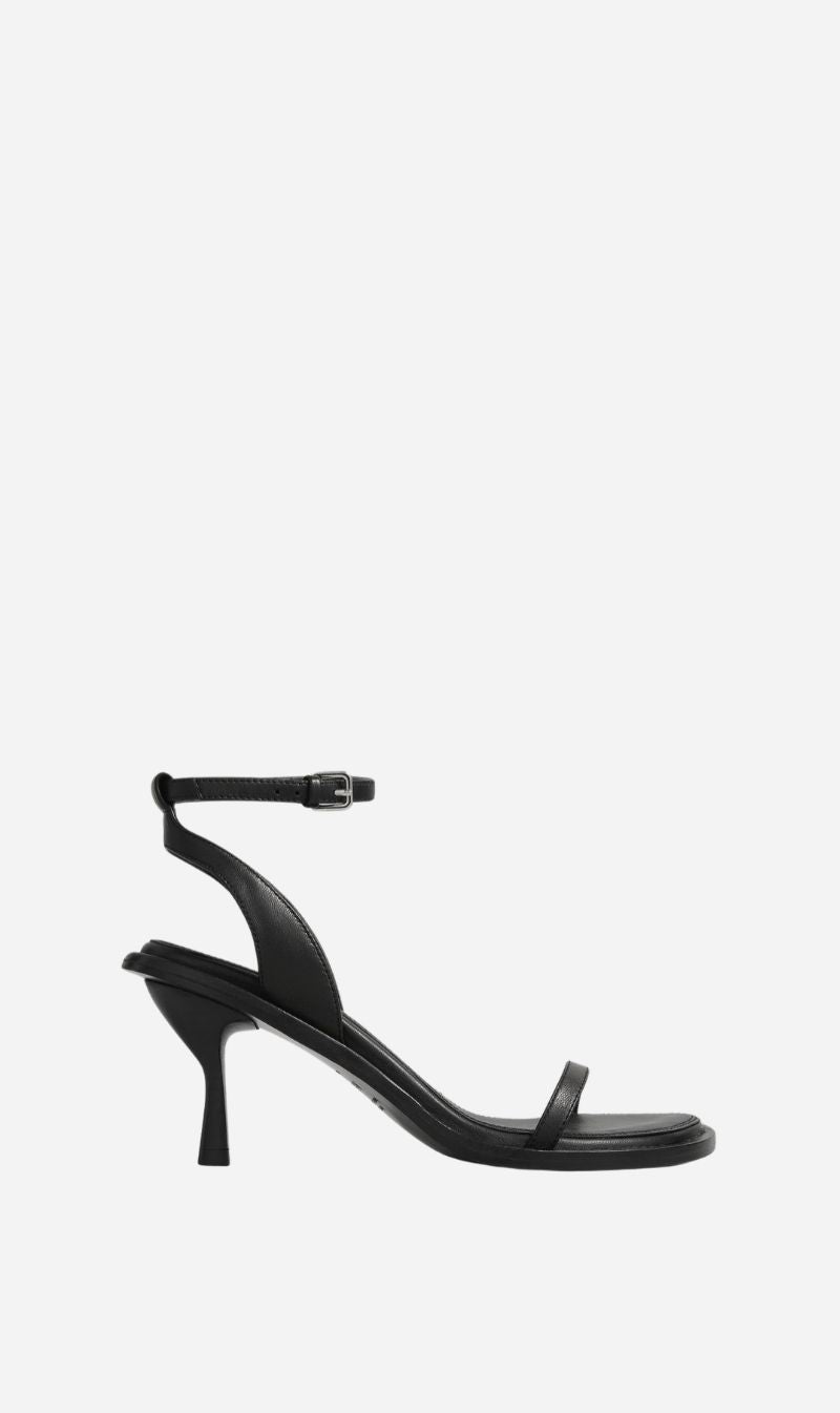 A. Emery | York Heeled Sandal - Black