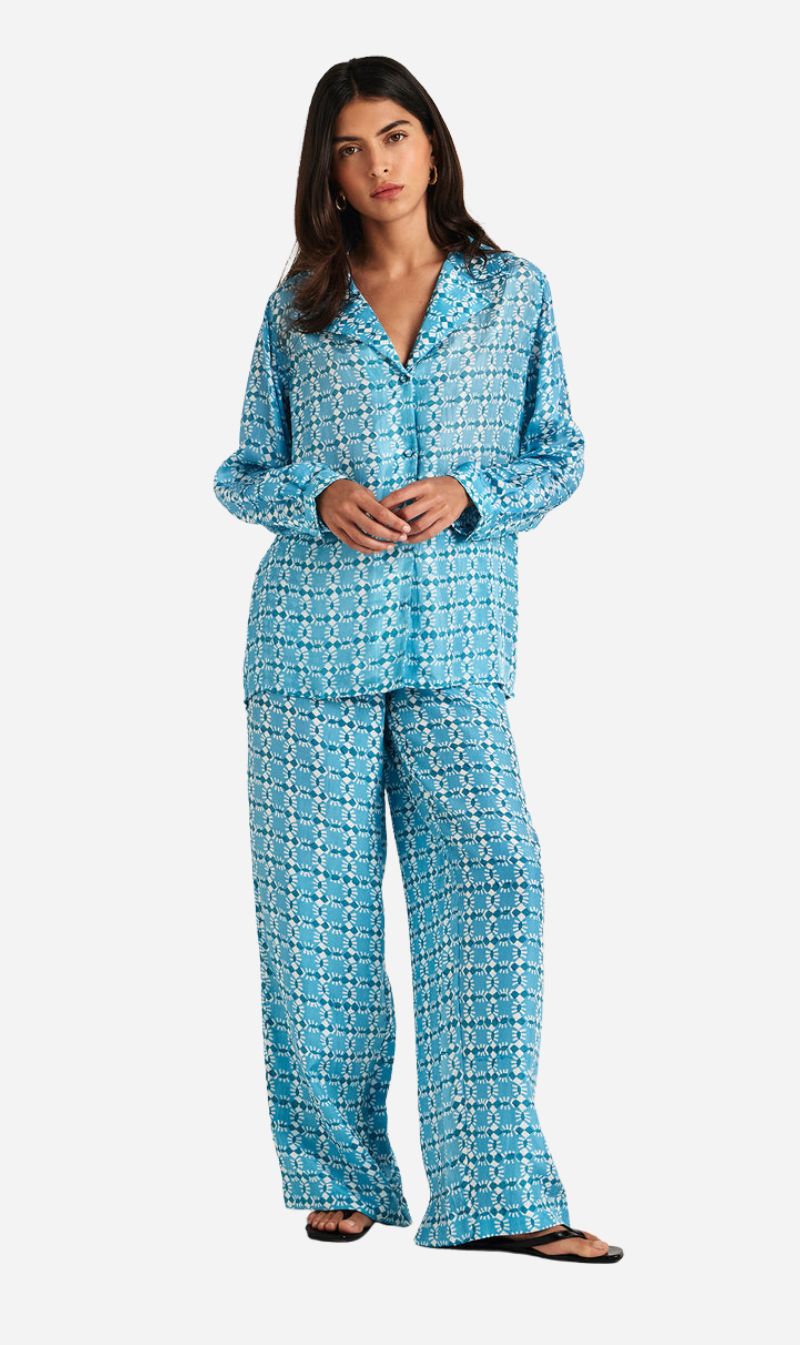 Chameli | Palma Pants - Blue Nazar