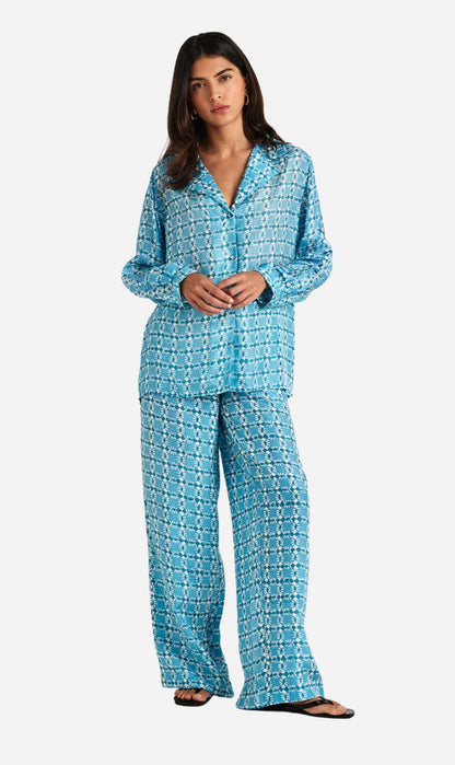 Chameli | Palma Pants - Blue Nazar