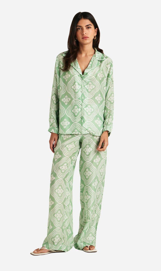 Chameli | Palma Pants - Wavy Meadow