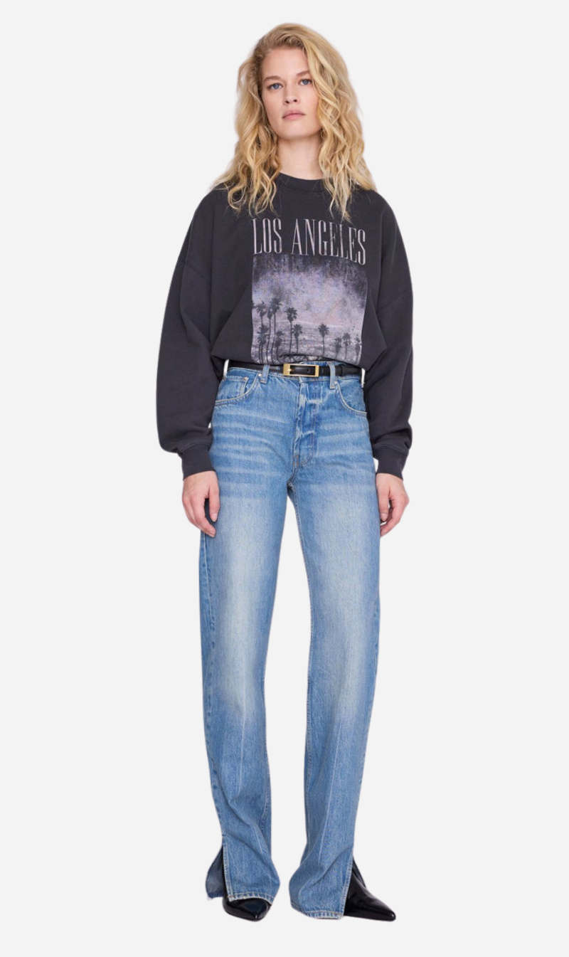 Anine Bing | Miles Sweatshirt Los Angeles - Vintage Black