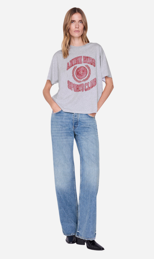 Anine Bing | Cade Tee Collegiate - Grey