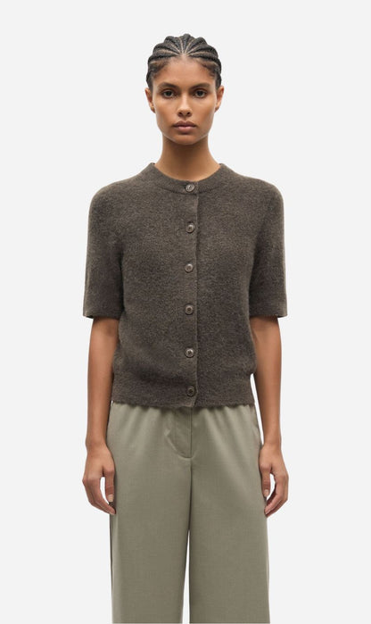 Samsoe Samsoe | Sanoura Short Sleeve Cardigan - Major Brown