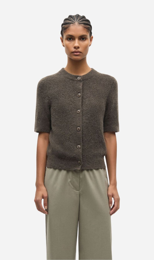 Samsoe Samsoe | Sanoura Short Sleeve Cardigan - Major Brown