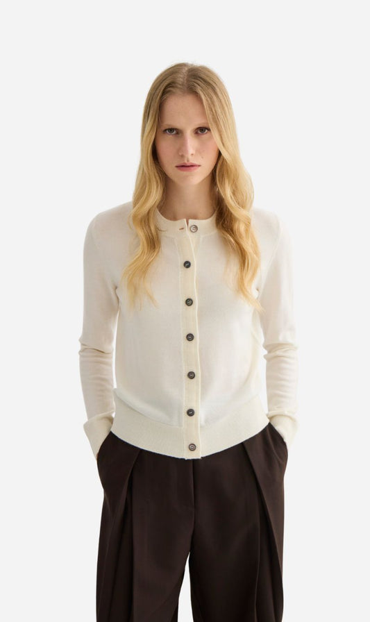 Laing | Sylvia Merino Cardigan - Ivory
