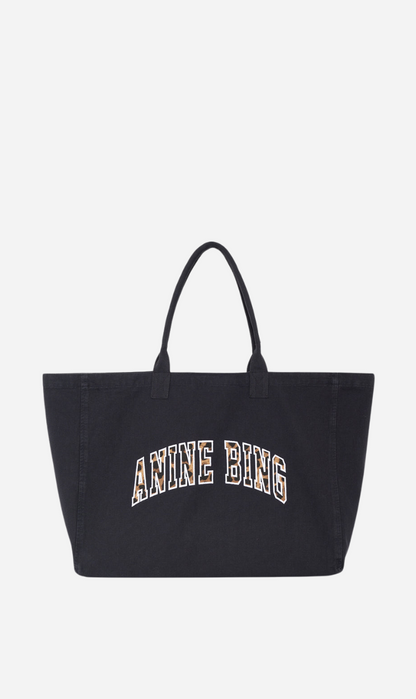 Anine Bing | Leo Canvas Tote - Washed Black