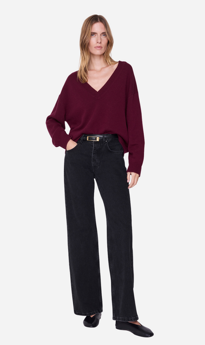 Anine Bing | Lee Sweater - Burgundy
