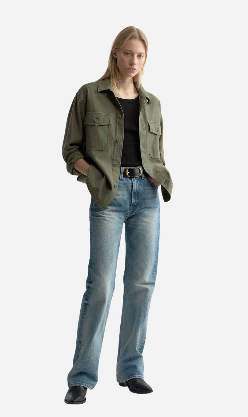 Nili Lotan | Howard Overshirt - Olive Fatigue