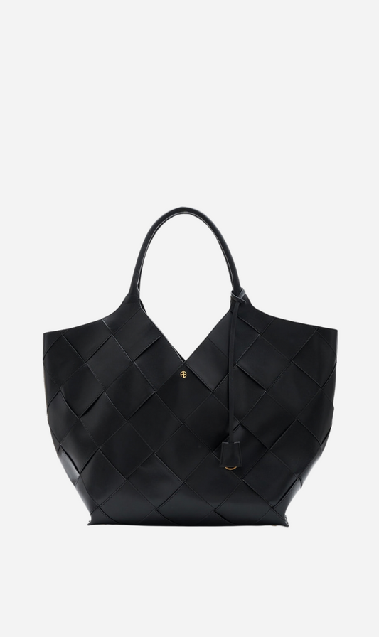 Anine Bing | Lili Tote Braided Leather - Black