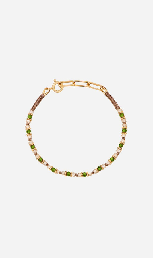 Tityaravy | Kravat Bracelet 029 - Natural Zircon Diopside