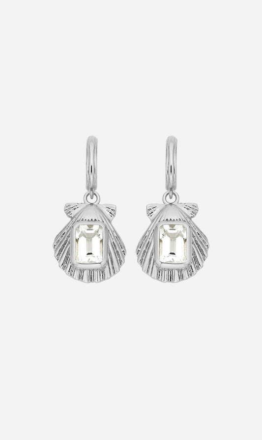 Zoe & Morgan | Cordelia Earrings - Silver White Topaz