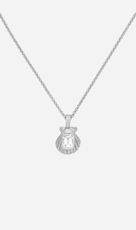 Zoe & Morgan | Cordelia Necklace - Silver White Topaz