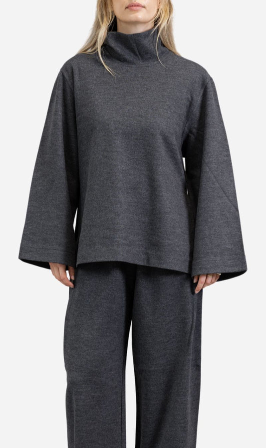 Camilla & Marc | Sabine Lounge Top - Charcoal Marle