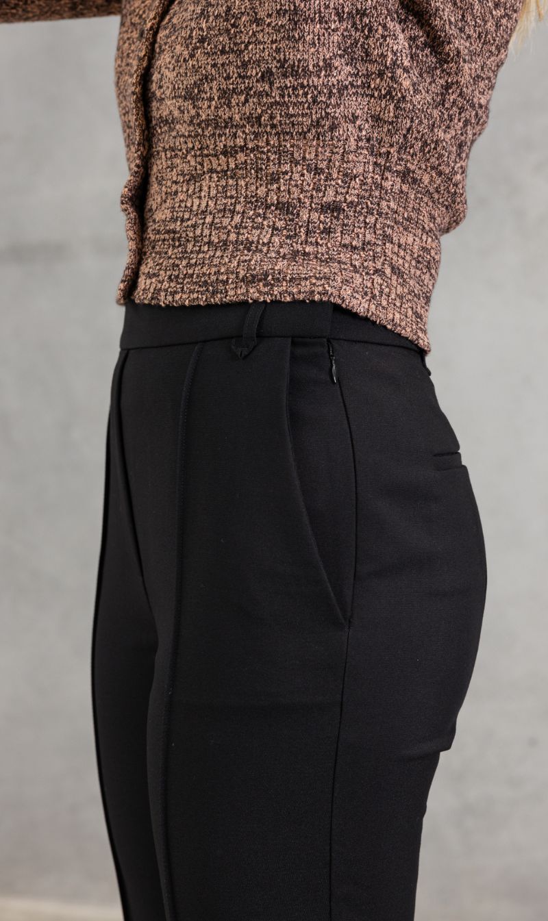 Camilla & Marc | Tala High Waist Slim Crop Pant - Black