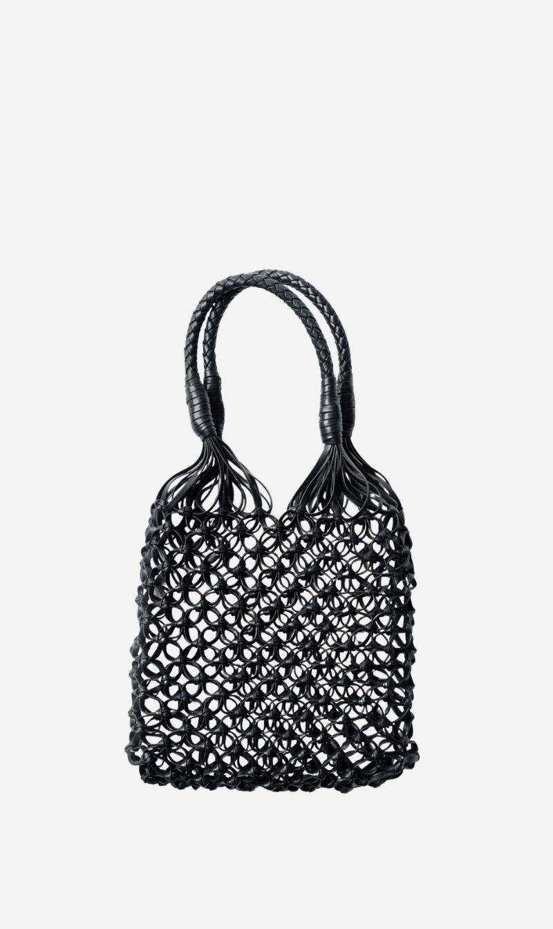 La Tribe | Small Flower Tote - Black