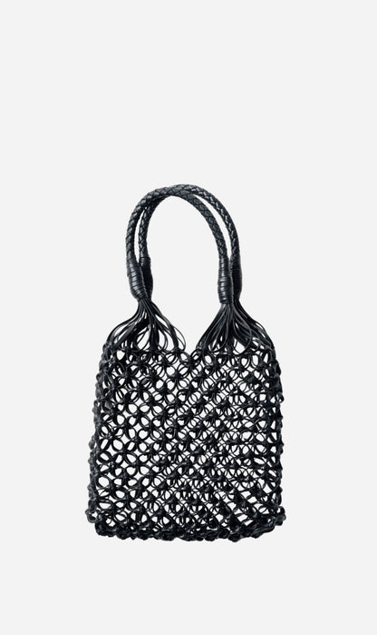 La Tribe | Small Flower Tote - Black