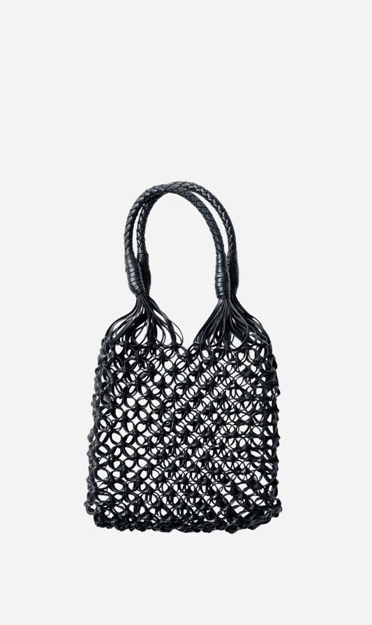 La Tribe | Small Flower Tote - Black