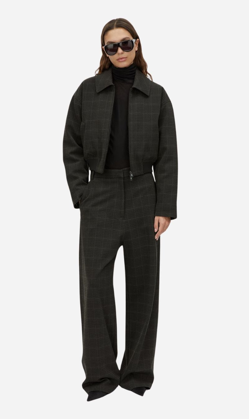 Camilla and Marc | Casio Cropped Bomber - Charcoal