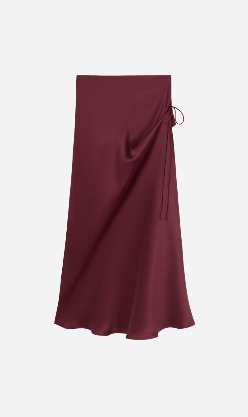 Silk Laundry | Deco Skirt - Deadleaf