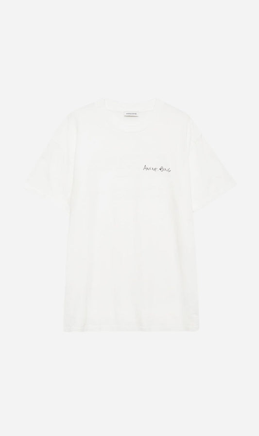 Anine Bing | Walker Tee Lyrics - Ivory