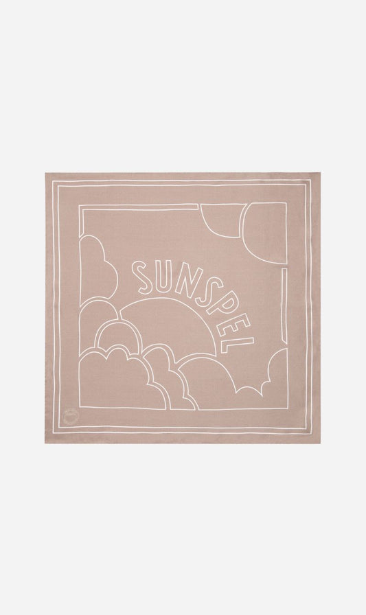 Sunspel | Linear Silk Scarf - Sandstone