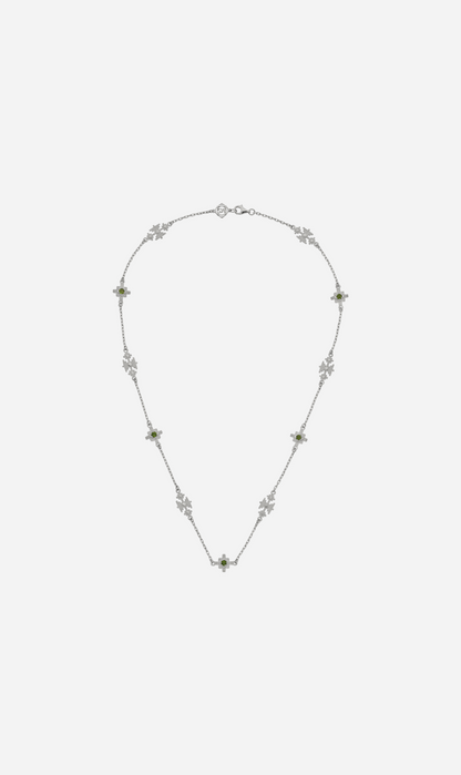 Zoe & Morgan | Ayllu Necklace - Silver/Chrome Diopside