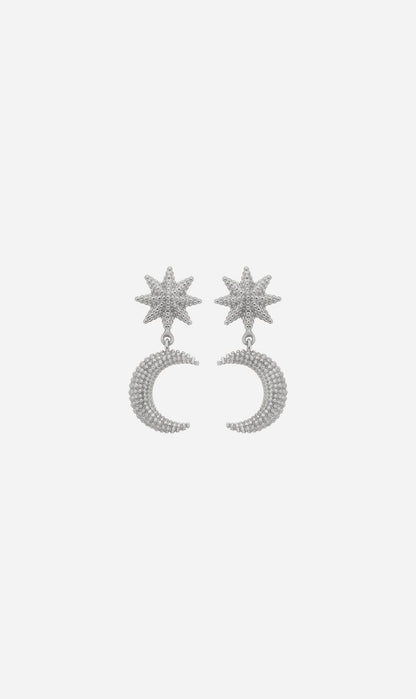 Zoe & Morgan | Moonlight Earrings - Silver