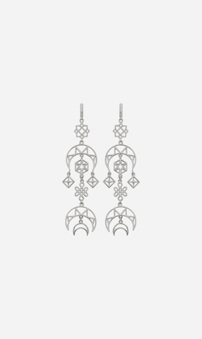 Zoe & Morgan | Enlightened Earrings - Silver
