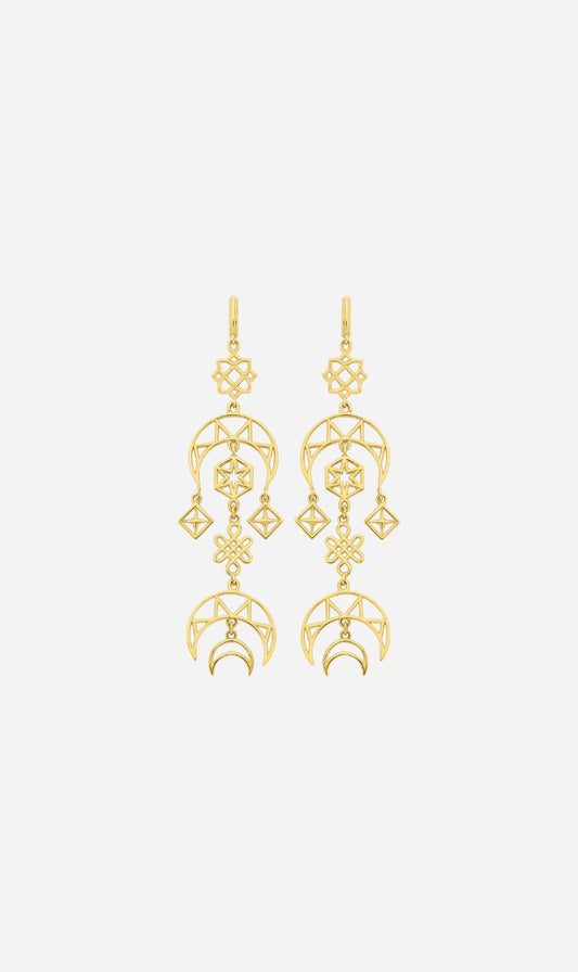 Zoe & Morgan | Enlightened Earrings - Gold